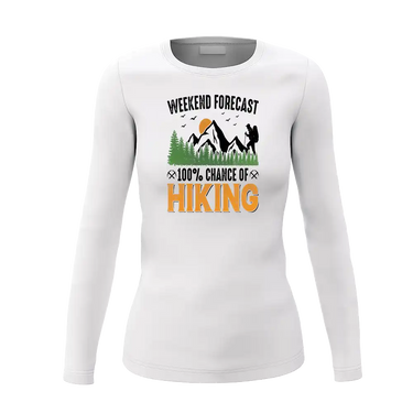 Weekend Forecast 100% Hiking Women Long Sleeve Shirt